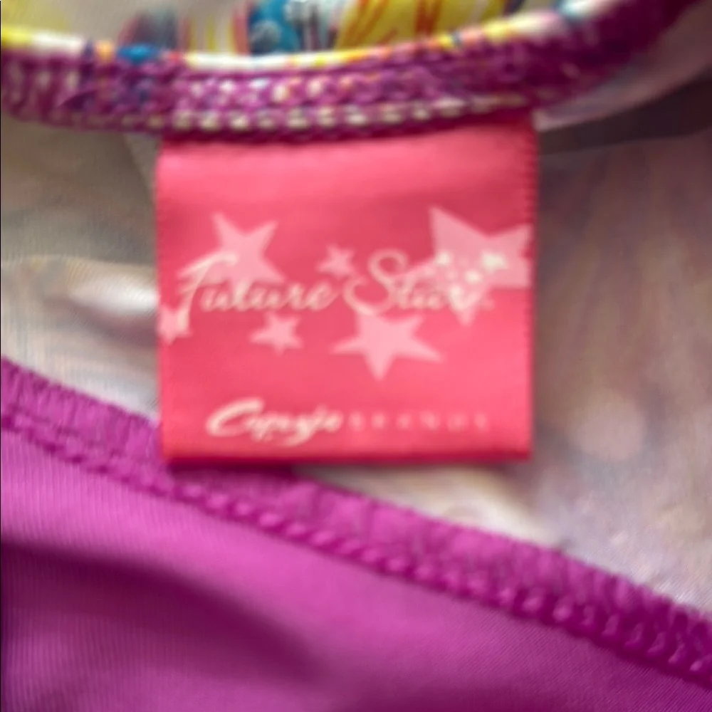 Capezio Girls Purple Multi Floral Dance Leotard